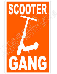 Scooter Gang EScooter Decal Sticker