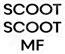 Scoot Scoot MF EScooter Decal Sticker