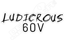 Ludicrous 60V Apollo EScooter Decal Sticker
