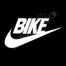 Nike Swoosh Bike Decal Sticker
