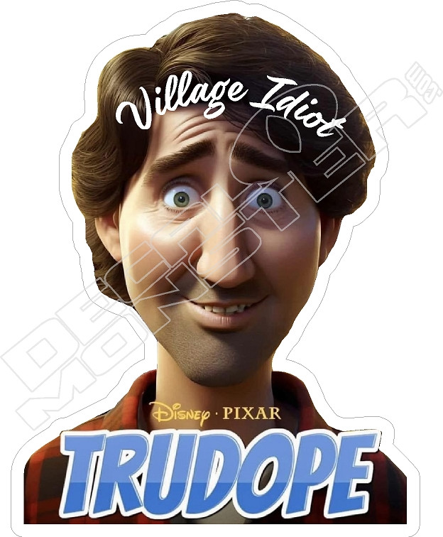 Vinyl Sticker Canada Trudeau Finger Laminated Vinyl Decal Sticker - 4" X 5" Premium Quality 4 X 5 F Trudeau Finger Laminated Vinyl Decal Kit - Foto 8