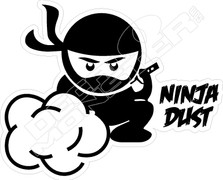 Ninja Dust Character Decal Sticker