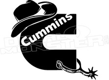 Cummins Cowboy Decal Sticker