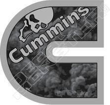 Cummins Diesel Smoke Skull Decal Sticker