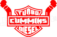 Turbo Cummins Diesel 61 Decal Sticker