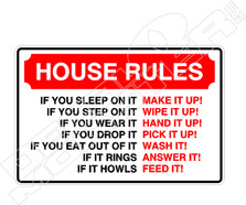 House Rules Decal Sticker