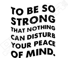 To Be So Strong Decal Sticker