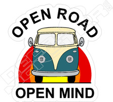 Open Road Open Mind Decal Sticker