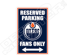 Oilers Reserved Parking Decal Sticker