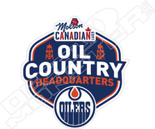 Oilers Oil Country Headquarters Decal Sticker