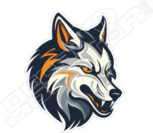 Angry Wolf2 Decal Sticker