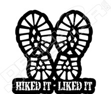 Hiked It Liked It Decal Sticker