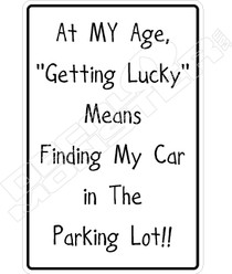 Getting Lucky Finding Car Decal Sticker