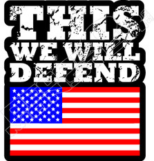 USA This We Will Defend Decal Sticker