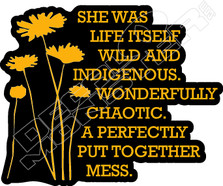 She Was Life Itself Indigenous Decal Sticker