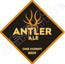 Antler Ale Horny Beer Decal Sticker