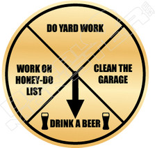 Drink Beer Spinner Decal Sticker