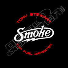 Tony Stewart Smoke Dragster Decal Sticker