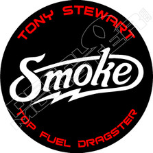 Tony Stewart Smoke2 Dragster Decal Sticker