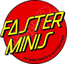 Faster Minis Red Decal Sticker
