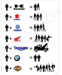 Motorcycle Brand Lifestyle Decal Sticker