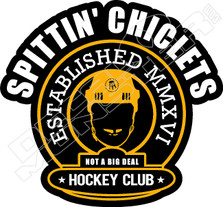 Spittin Chicklets Hockey Club Decal Sticker