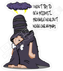 Flintstones Schleprock2 Decal Sticker