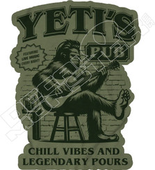 Yetis Pub Decal Sticker