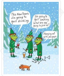 This New Years Quitting Drinking Decal Sticker