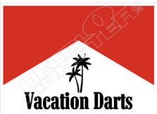 Vacation Darts Decal Sticker
