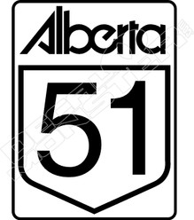Alberta The 51st State Decal Sticker