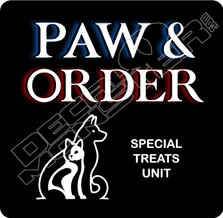 Paw and Order Decal Sticker