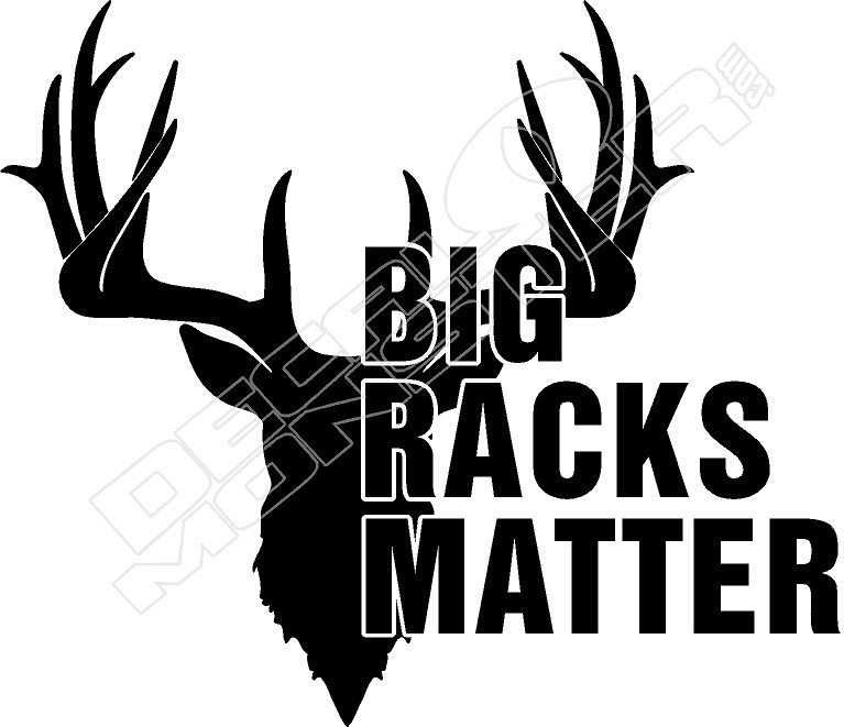 Big Racks Matter Elk Decal Sticker - DecalMonster.com