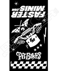 Faster Minis Pitbikes Decal Sticker