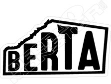 Berta Logo Decal Sticker