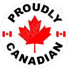 Proudly Canadian2 Decal Sticker