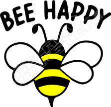 Bee Happy Decal Sticker