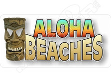 Aloha Beaches Decal Sticker