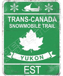 Trans Canada Snowmobile Sign Decal Sticker