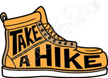 Take a Hike Boot Decal Sticker