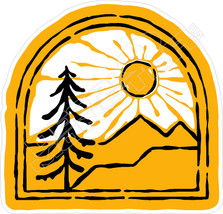 Mountain Window Decal Sticker