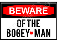 Beware of Bogey Man Golf Decal Sticker