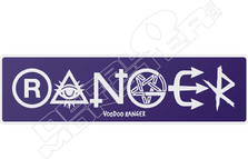 VooDoo Ranger Symbols Bumper Decal Sticker