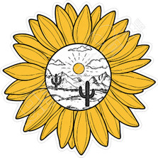 Desert Sunflower Decal Sticker 