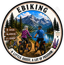 Ebiking Freedom Decal Sticker