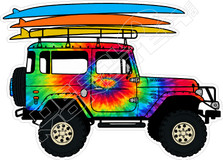  Beach Landcruiser Decal Sticker