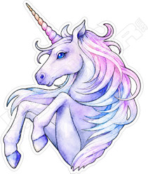 Unicorn Watercolor Decal Sticker