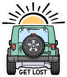 Get Lost Jeep Decal Sticker