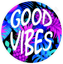 Good Vibes Tropical Decal Sticker