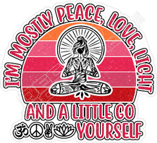 Peace Love Yoga Decal Sticker